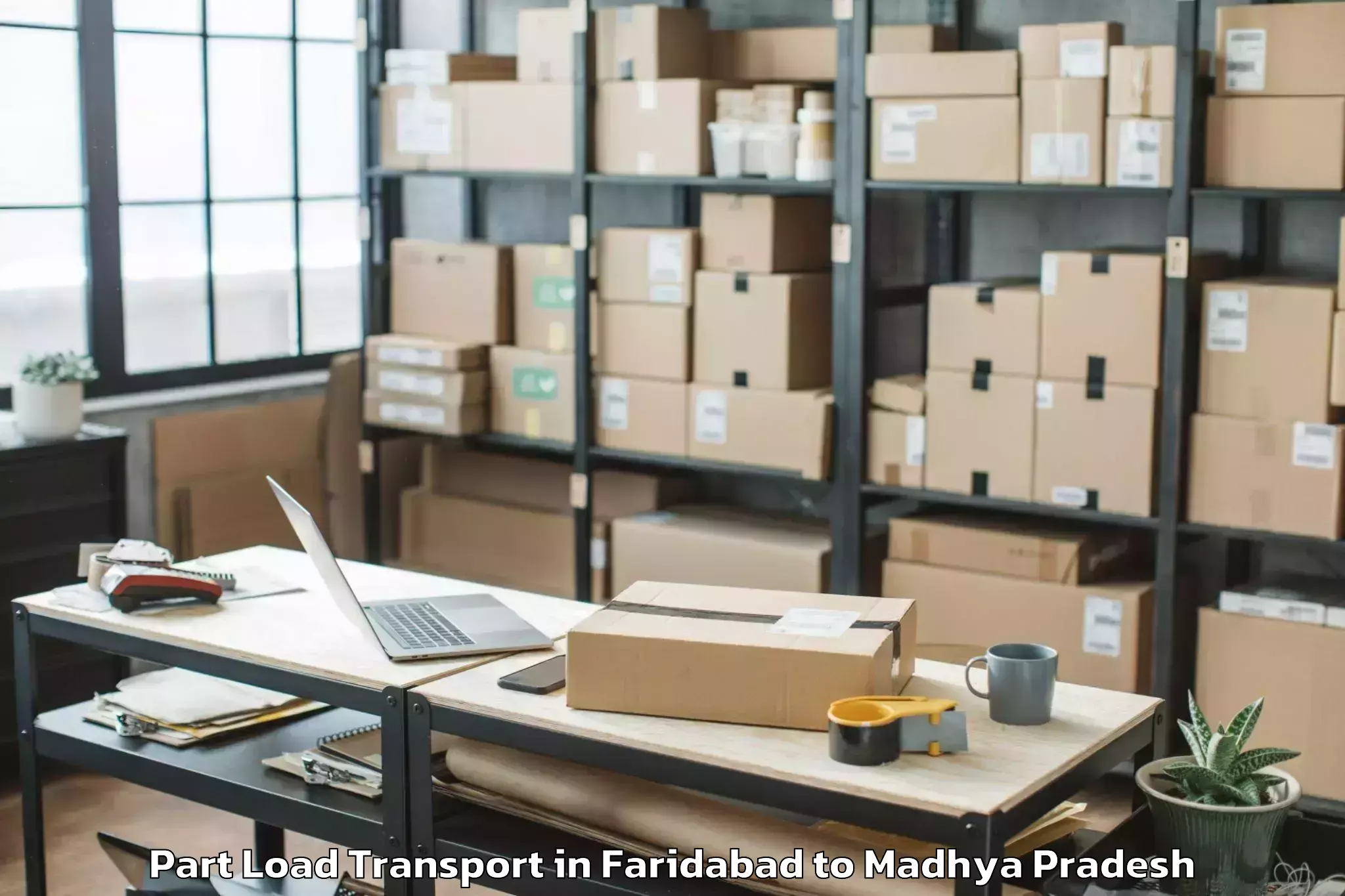 Easy Faridabad to Jabera Part Load Transport Booking